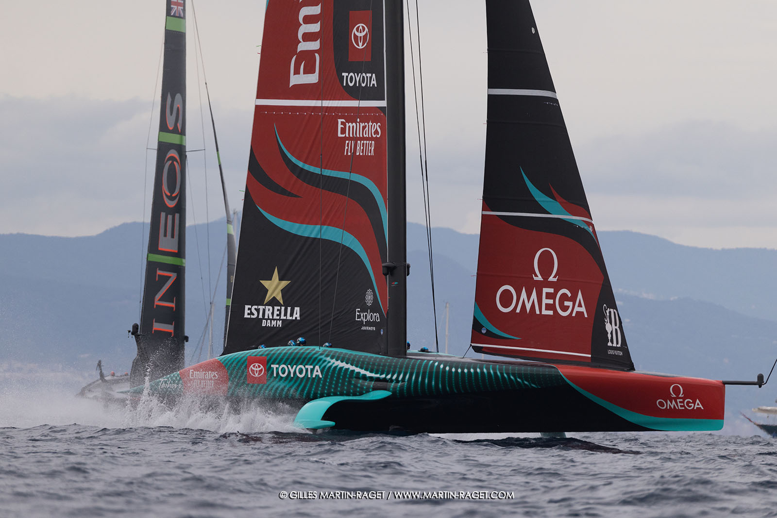 18 10 2024, Barcelona (ESP), Louis Vuitton 37th America's Cup, Final Match, Race Day 5, Race 8