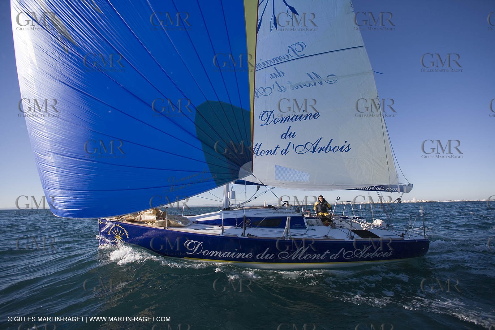 15 02 2007 - La Grande Motte (FRA) - Monotype Figaro II - Thierry Duprey du Vorsent (Domaine de Monts d'Arbois)