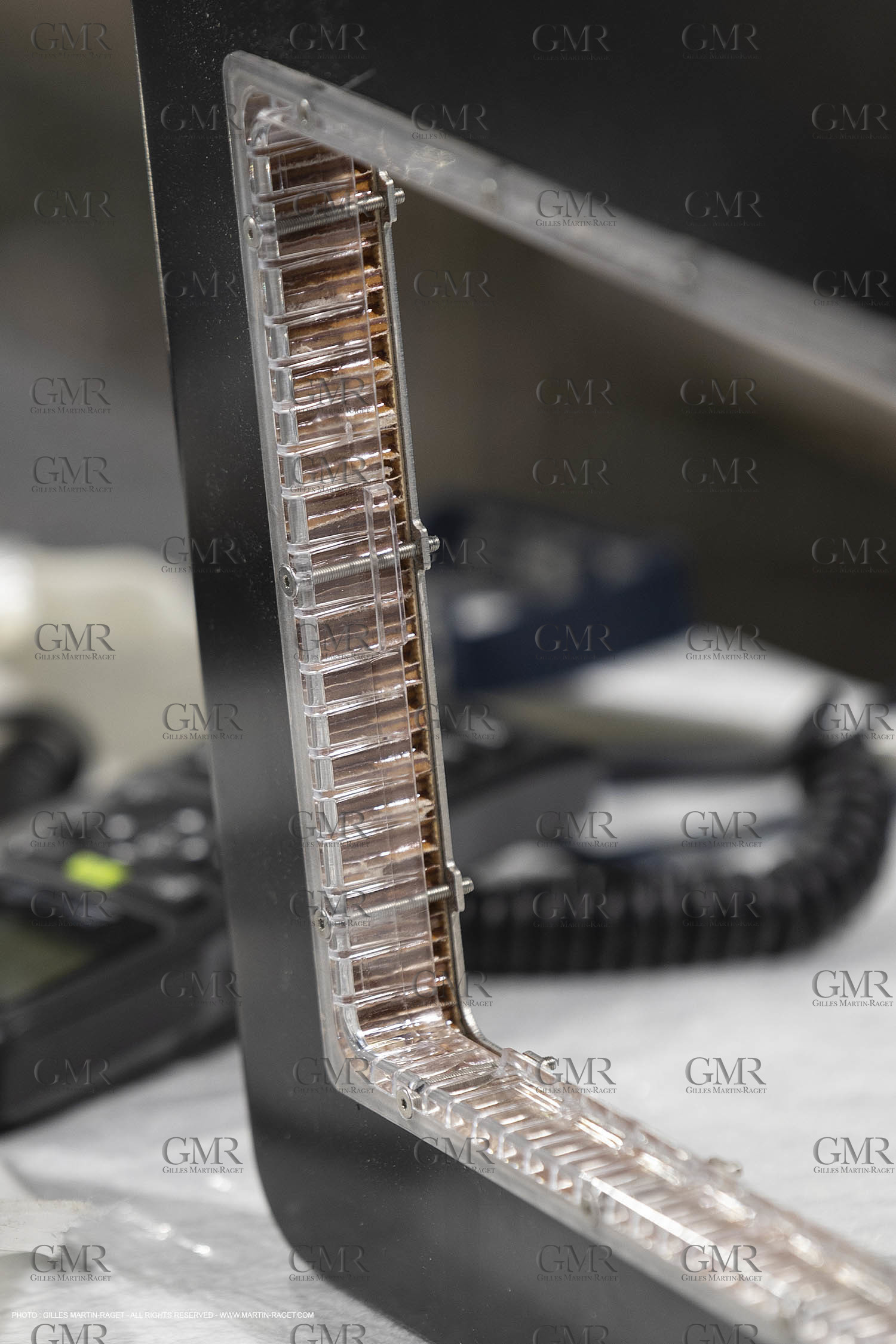 29 10 2018, La Grande Motte (FRA,30), Chantier Gunboat, construction du Gunboat 68, détail panneau électronique de bord