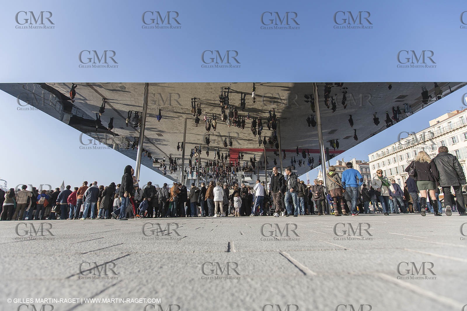 02 02 2013,  Marseille, FRA, 13, Inauguration de l'ombrière et du Vieux Port semi-piétonnier
