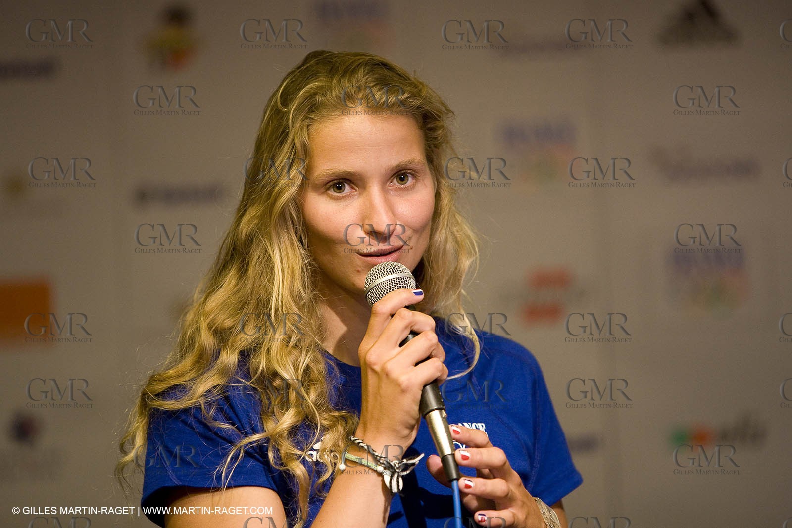 07 08 2008 - Qingdao (CHN) - Olympic games - Sailing - Opening of Club France at Grand Regency hotel and press conference with main press center in Beijing.