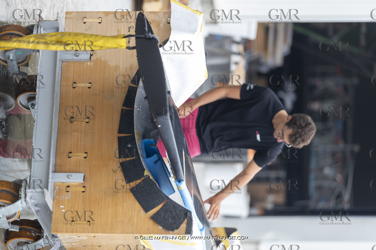 21 07 2020, La Grande Motte (FRA), Gunboat, Gunboat 68 SeaTilt out of the shed