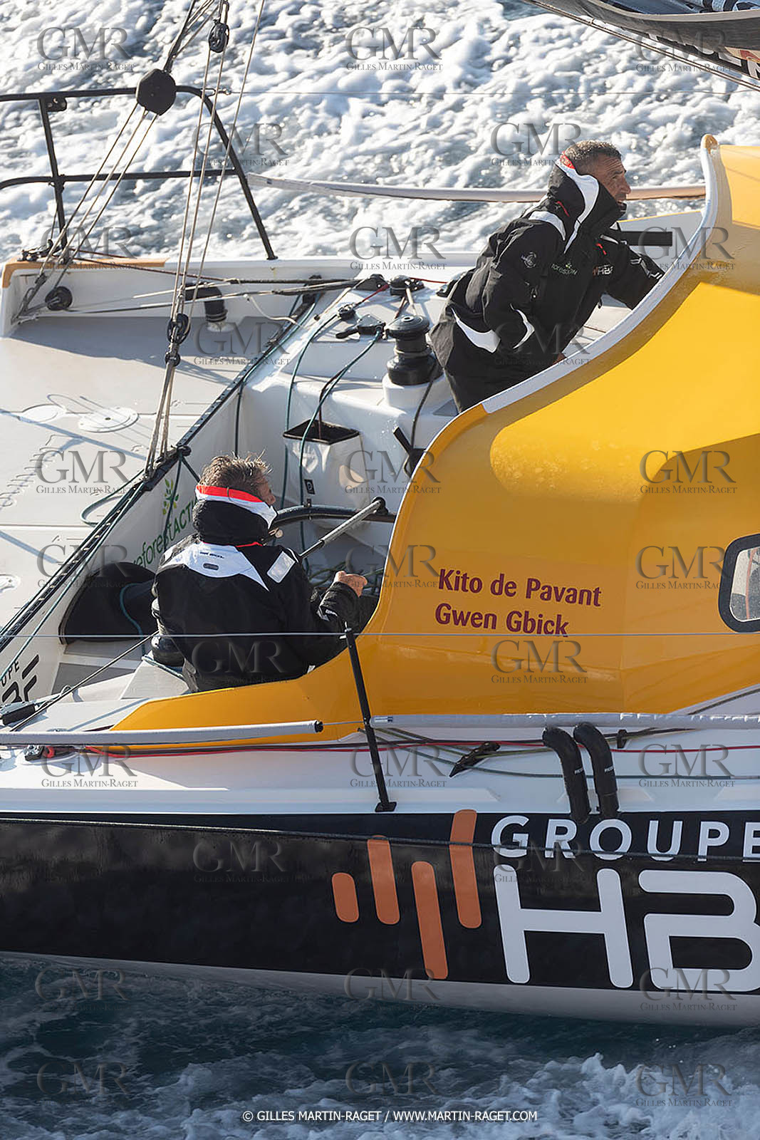 27 08 2021, Marseille (FRA), Transat Jacques Vabre 2021, Class 40, HBF-Reforest'Action (Kito de Pavant, Gwen Gbick)