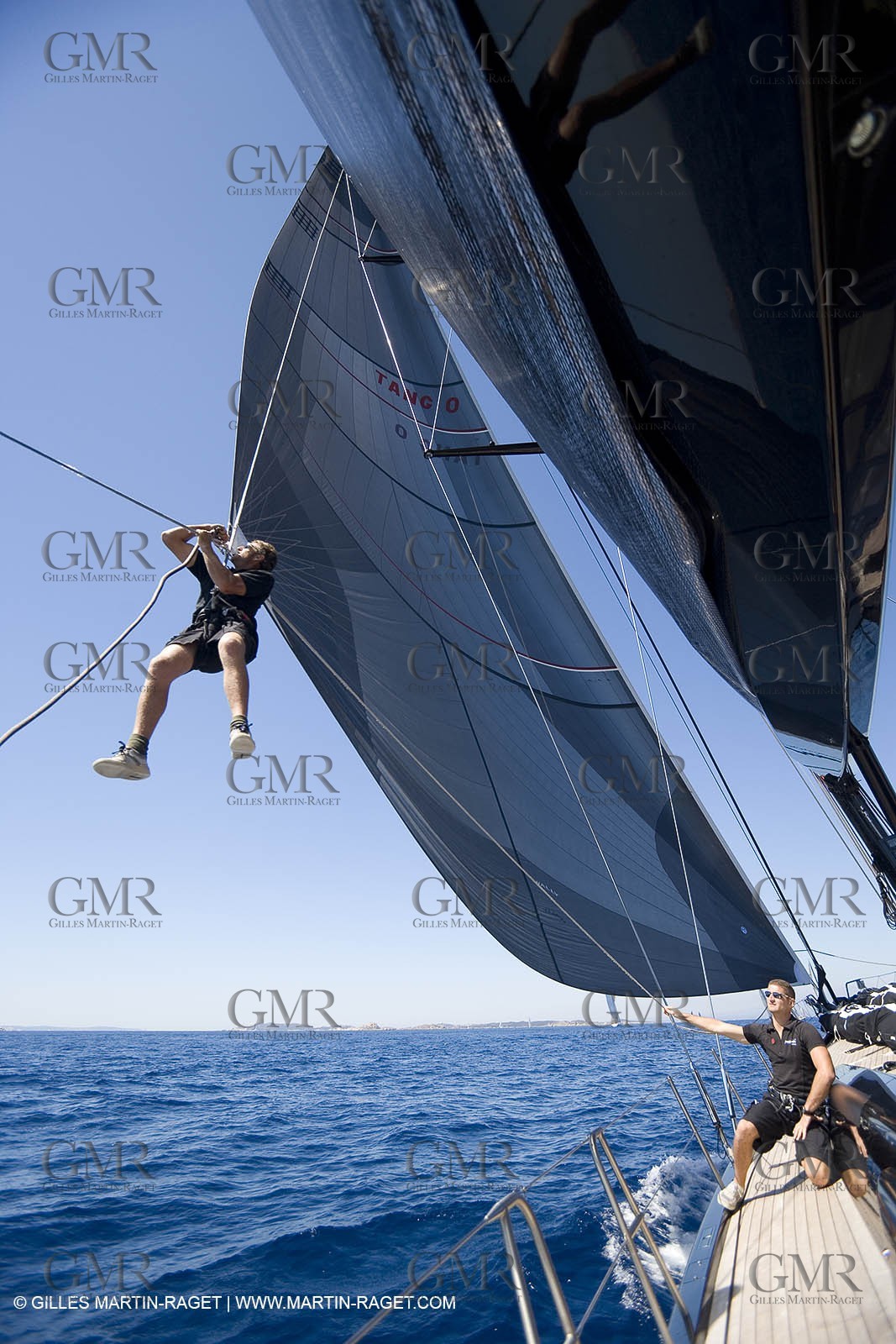 03 09 06 - Porto Cervo (Sardinia) - Maxi World Cup 2006 - Onboard Wally 90 Tango