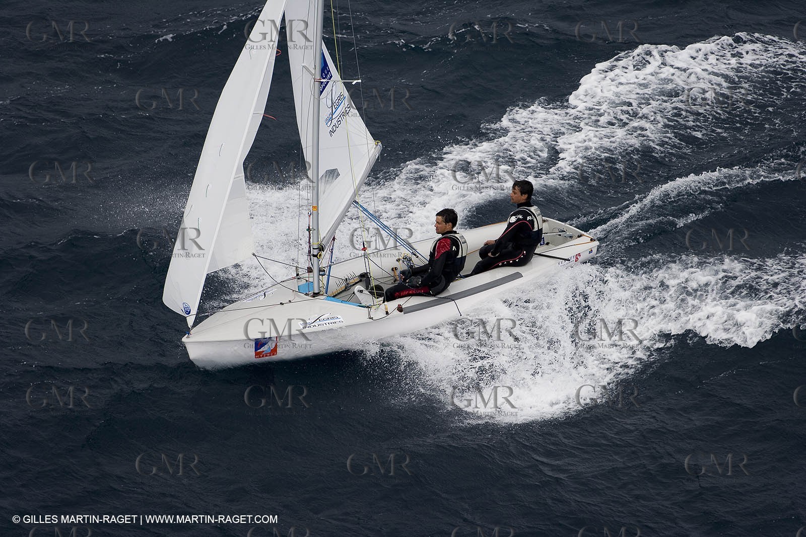 26 04 2007 - Semaine Olympique Française 2007 - Hyères - Jour 5 - Team France - 470 Homme - Bonnaud-Bonnaud