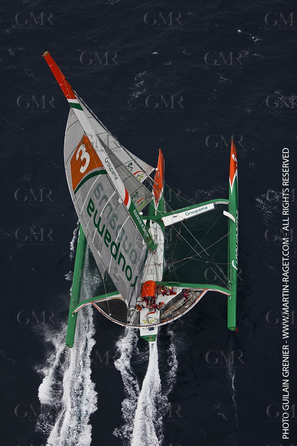 05 14 09 - Marseilles - Mediterranean Record - Groupama 3 - Franck Cammas - G Class - Start from Marseilles to Carthage (Tunisia)