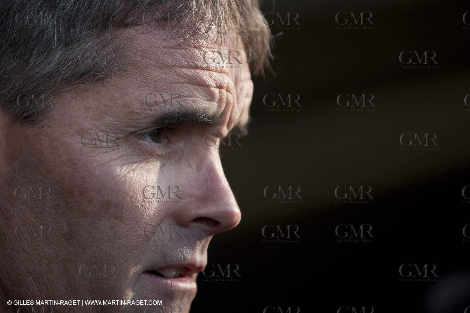 19 01 2010 - Valencia (ESP) - 33rd America's Cup - BMW ORACLE Racing - Boat preparation - Valencia Training - Sail 3 - International press visit base - Russell Coutts