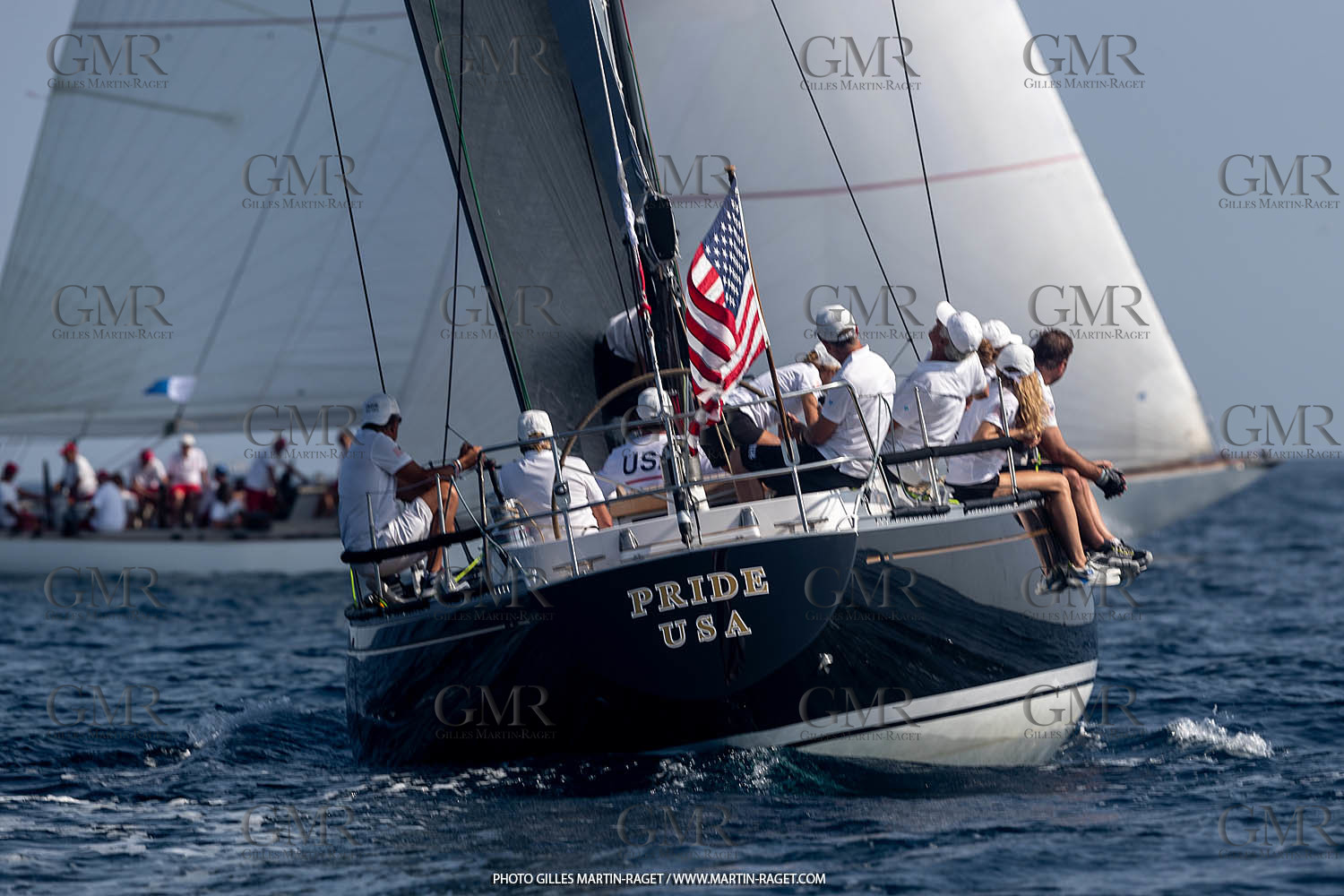 05 10 2023, Saint-Tropez (FRA,83), Les Voiles de Saint-Tropez 2023, Race Day 5, Défi Pride Vs Ikra