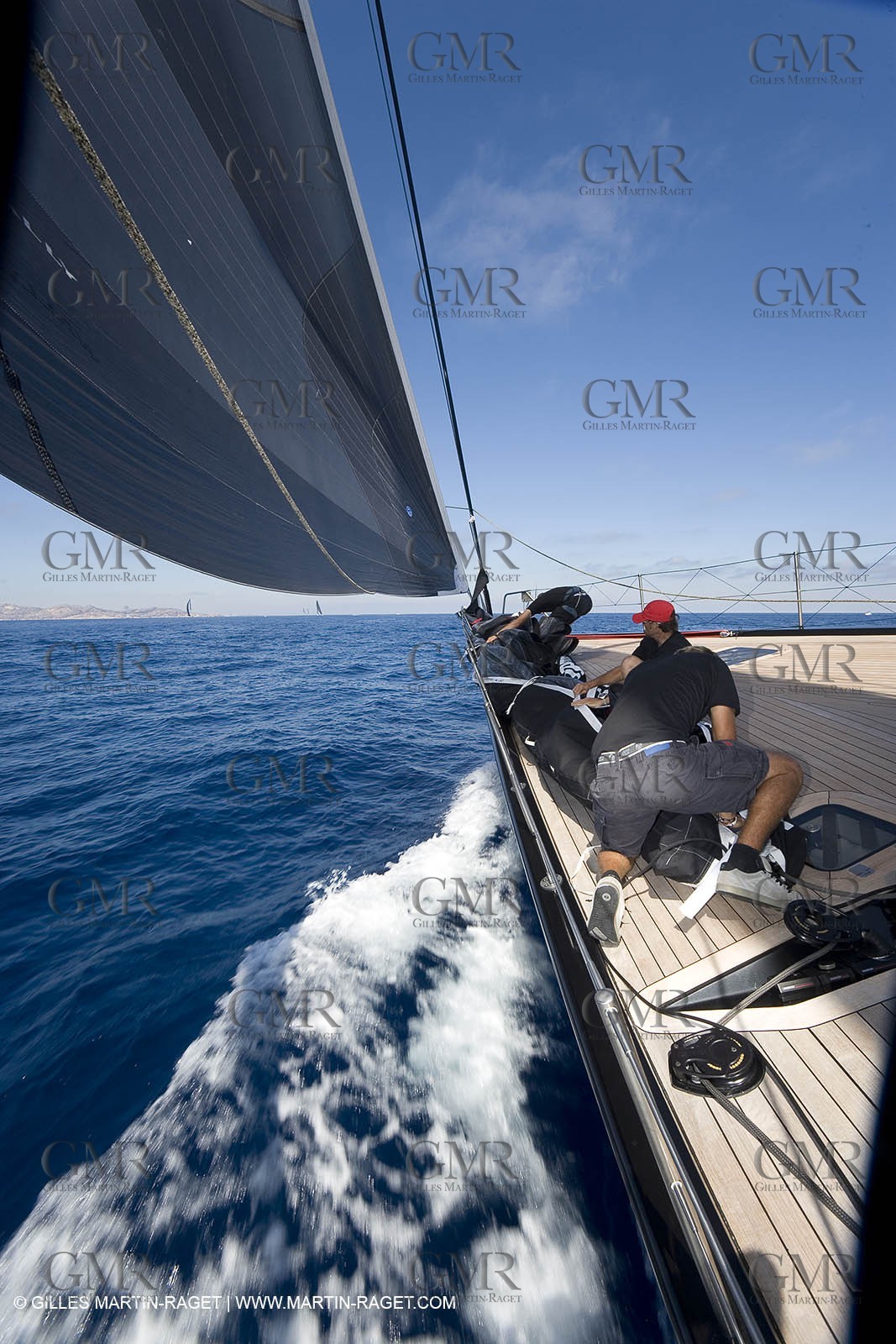 03 09 06 - Porto Cervo (Sardinia) - Maxi World Cup 2006 - Onboard Wally 90 Tango