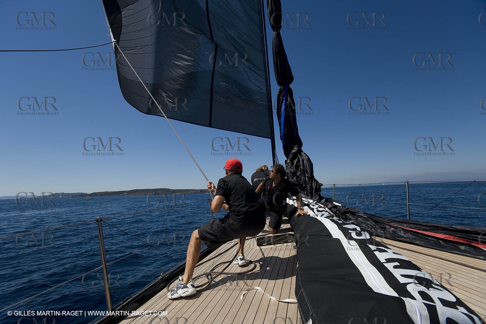 03 09 06 - Porto Cervo (Sardinia) - Maxi World Cup 2006 - Onboard Wally 90 Tango