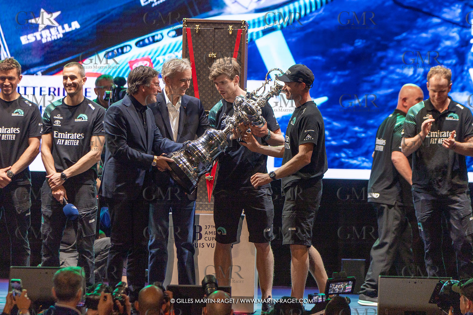 19 10 2024, Barcelona (ESP), Louis Vuitton 37th America's Cup, Final Match, Race Day 6 , Prizegiving