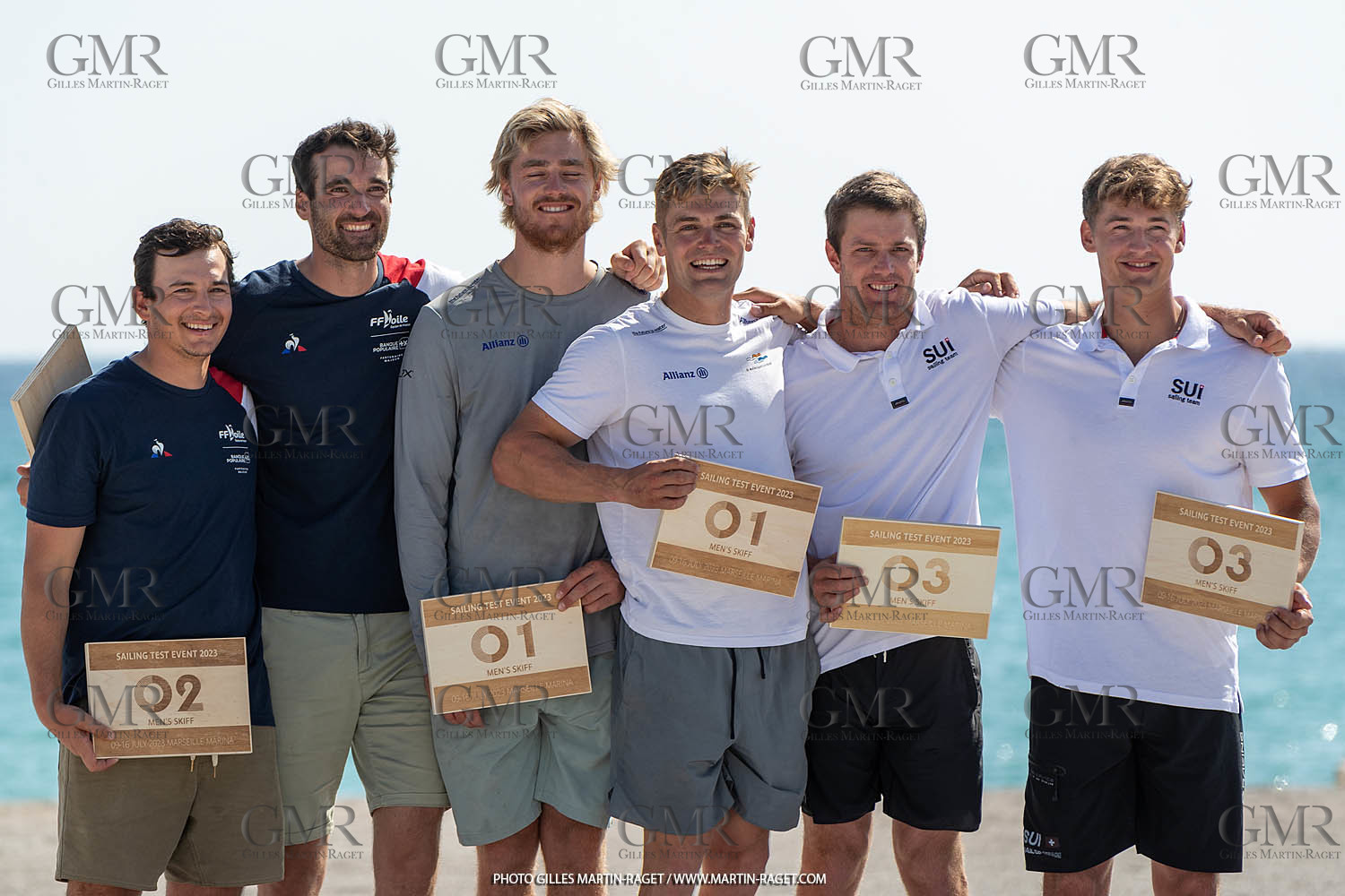 16 07 2023, Marseille, (FRA), Paris 2024 Olympic Games 2024 Sailing Test Event, Day 8, Medal race 49er Men