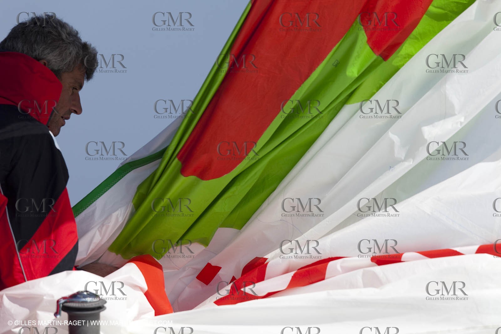 13 03 2010 -  La Grande Motte   Port Camargue (FRA) - Groupe Bel - Kito de Pavant   Sebastien Audigane training for Transat AG2R