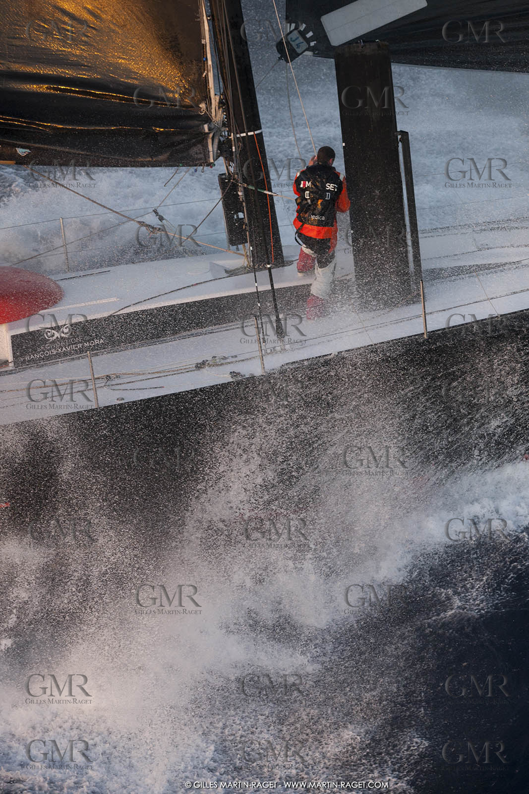 09 10 2017, Calvi (FRA,20), VOR 70 Babsy, Tentative de record autour de la Corse à la voile, skipper Franck Cammas