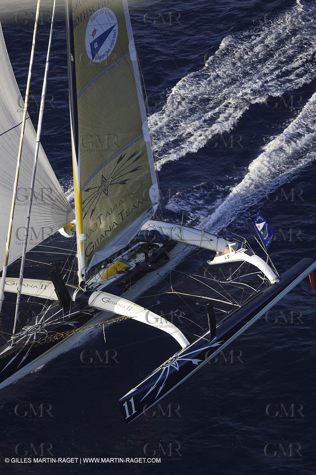 05 11 2006 - Pointe à Pitre Guadelupe (FRA) - Route du Rhum 2006 arrival - overall winner Lionel Lemonchois (Gitana 11)