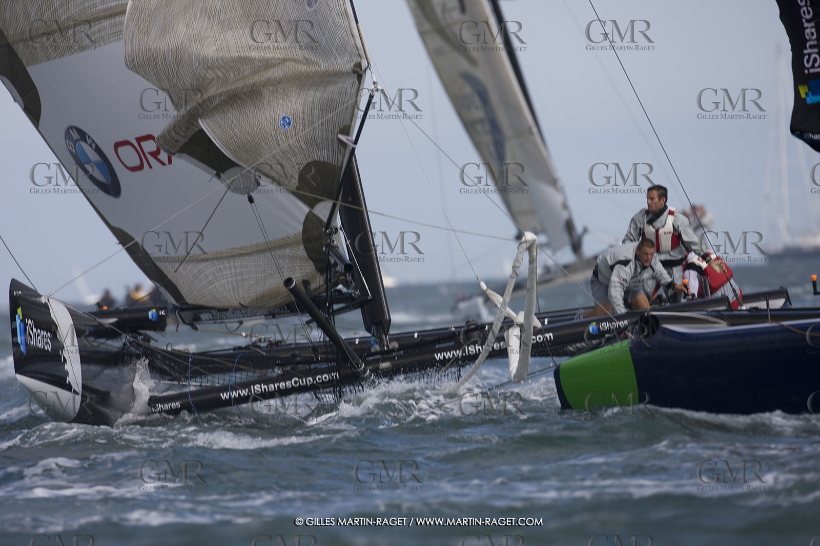 02 08 2008 - Cowes (UK, IOW) - BMW ORACLE Racing - IShare Cup Cowes - Racing Day 1