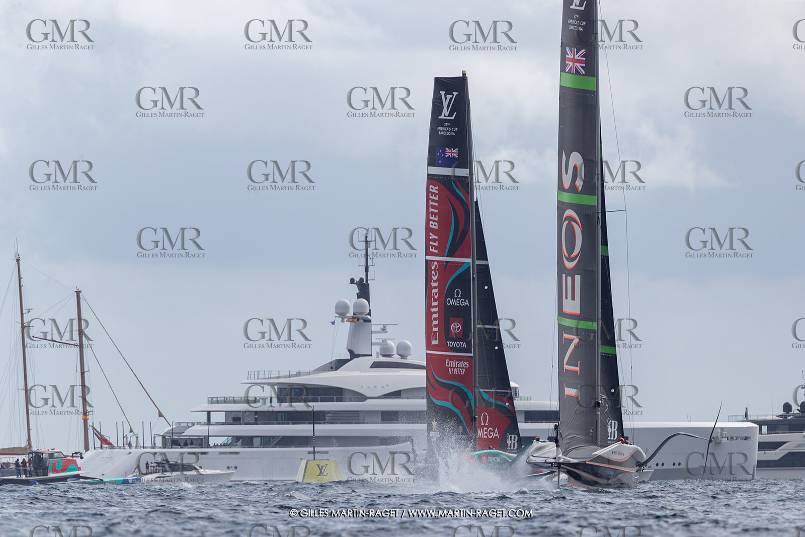 12:10 2024, Barcelona (ESP), Louis Vuitton 37th America's Cup, Final Match, Race Day 1, Race 1