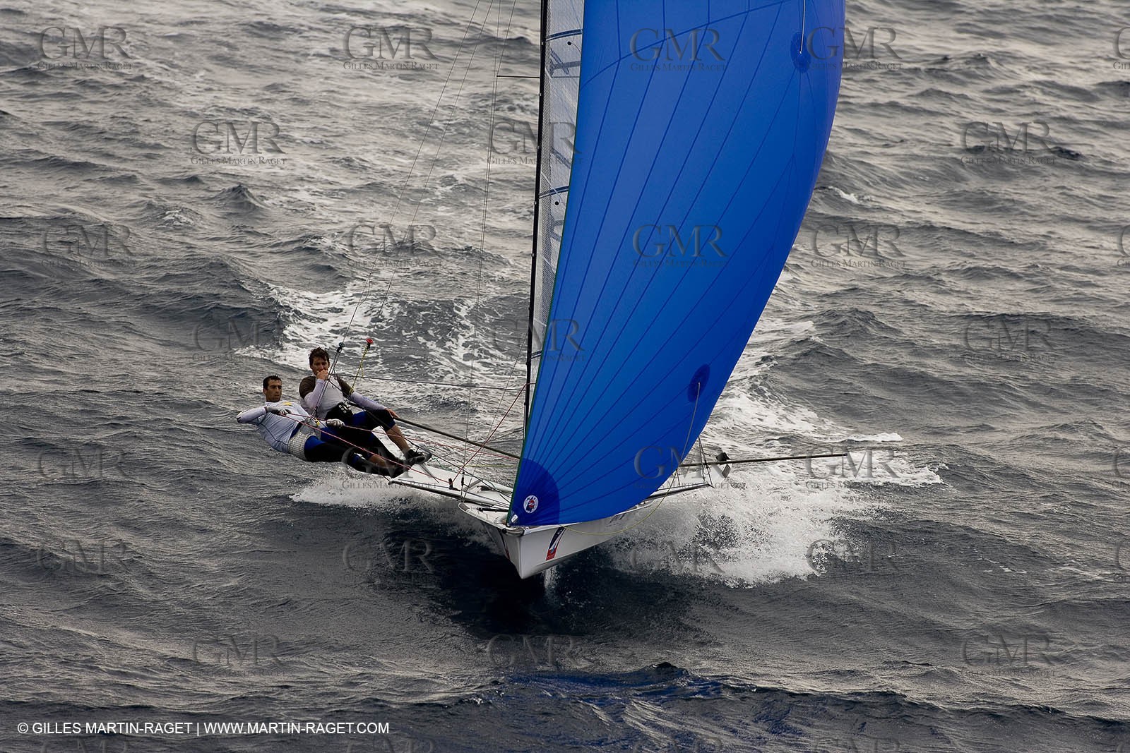 26 04 2007 - Semaine Olympique Française 2007 - Hyères - Jour 5 - Team France - 49er - LAGRAVIERE-CHRISTIDIS