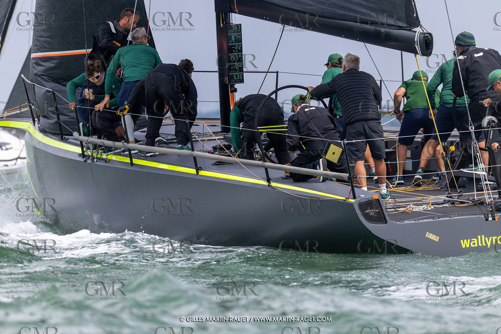 23 07 2025, Cowes (UK, IOW), Admiral's Cup 2025, Inshore racing Day 2, Django Wallyrocket 51, Yacht Club Costa Smeralda (ITA)