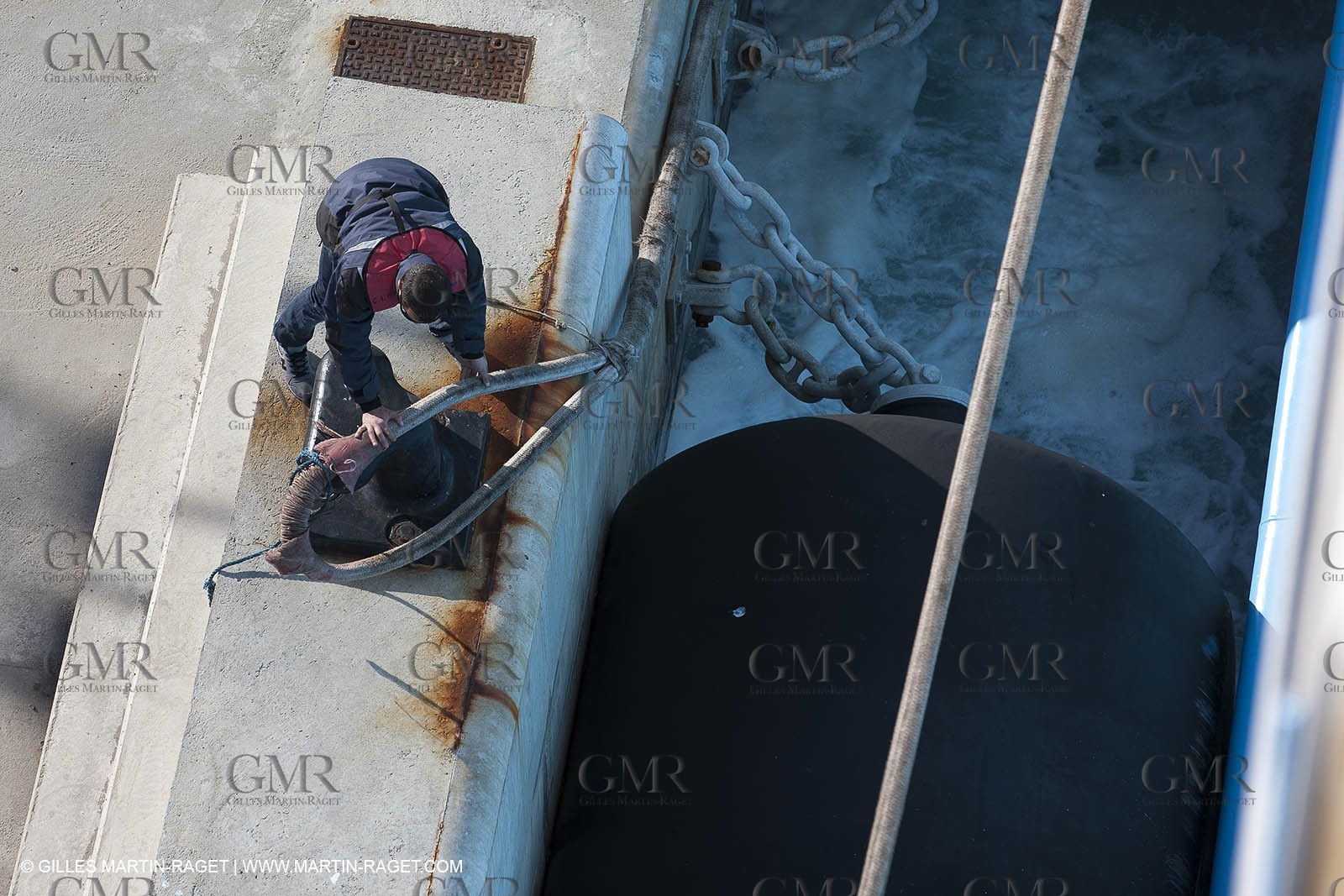 16 02 2012 - Ajaccio (FRA, Corse) -  La Méridionale shipping company- Piana at Ajaccio