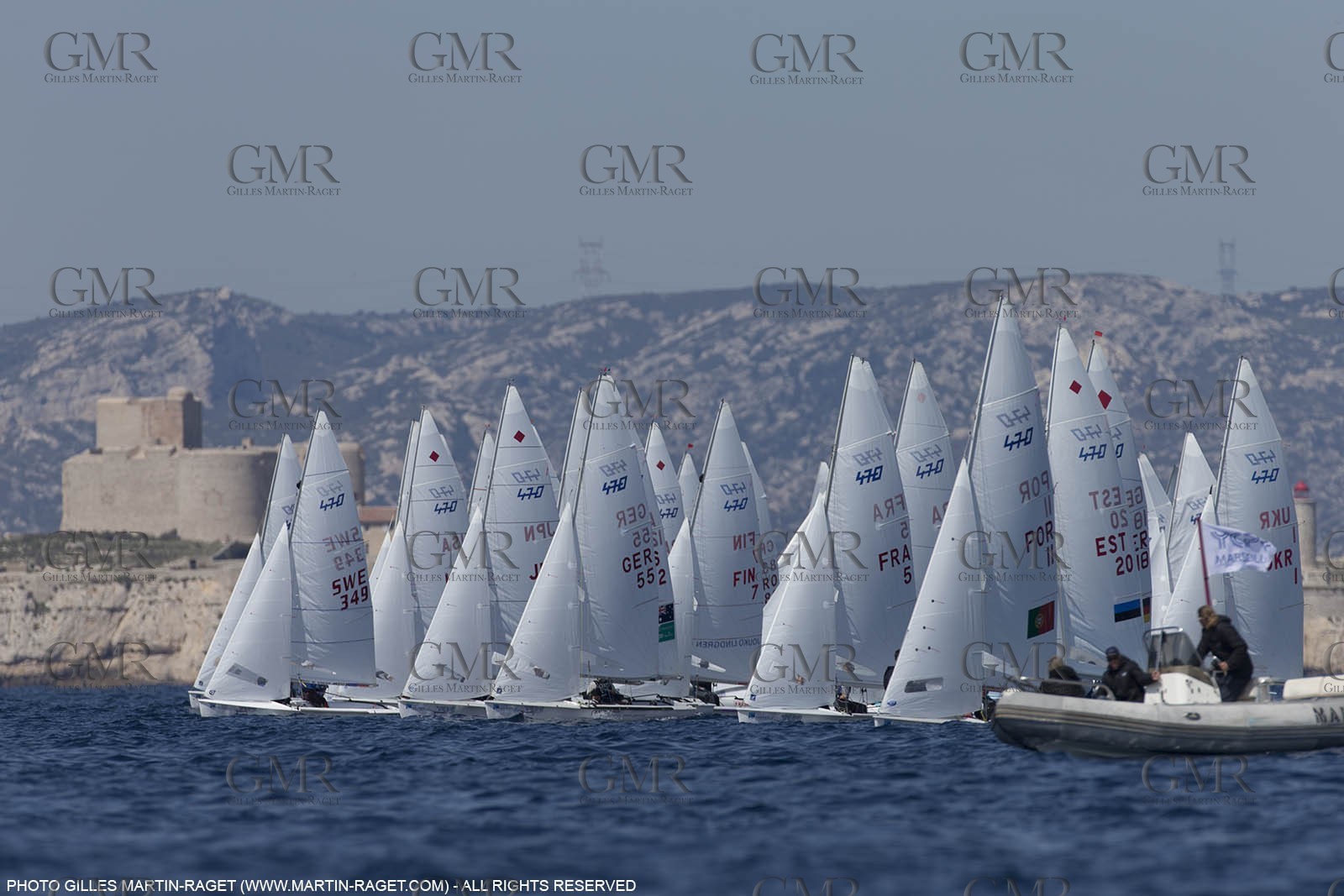10 04 2015, Marseille (FRA), Yachting Club de la Pointe Rouge - Coupe Internationale de Printemps des 470, Day 3