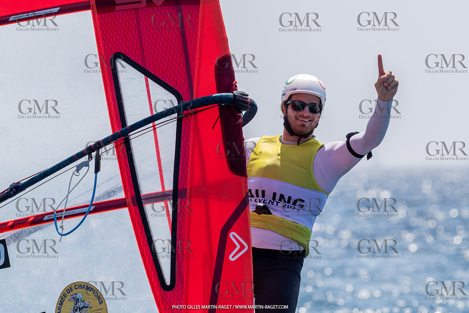 16 07 2023, Marseille, (FRA), Paris 2024 Olympic Games 2024 Sailing Test Event, Day 8, Medal race IQ Foil Men, Thomas Goyard (FRA)