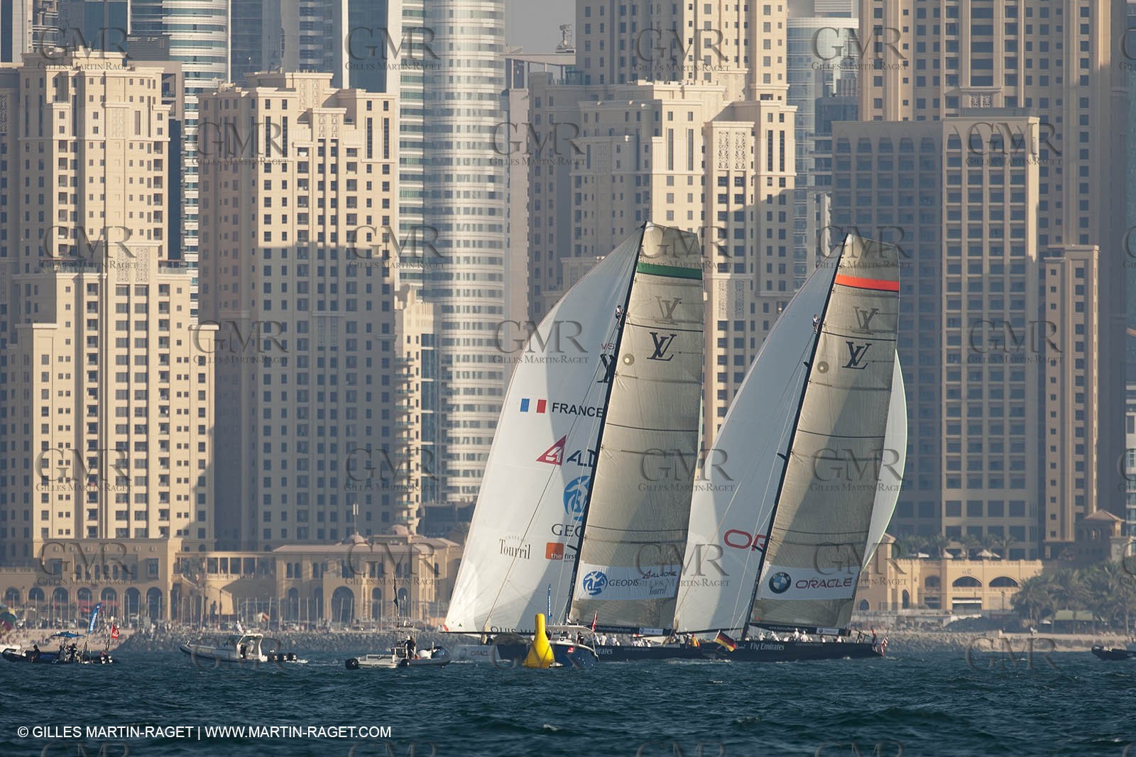 26 11 2010 - Dubai (UAE) - Dubai Louis Vuitton Trophy -1 2 final - BMW ORACLE Racing Vs All4One