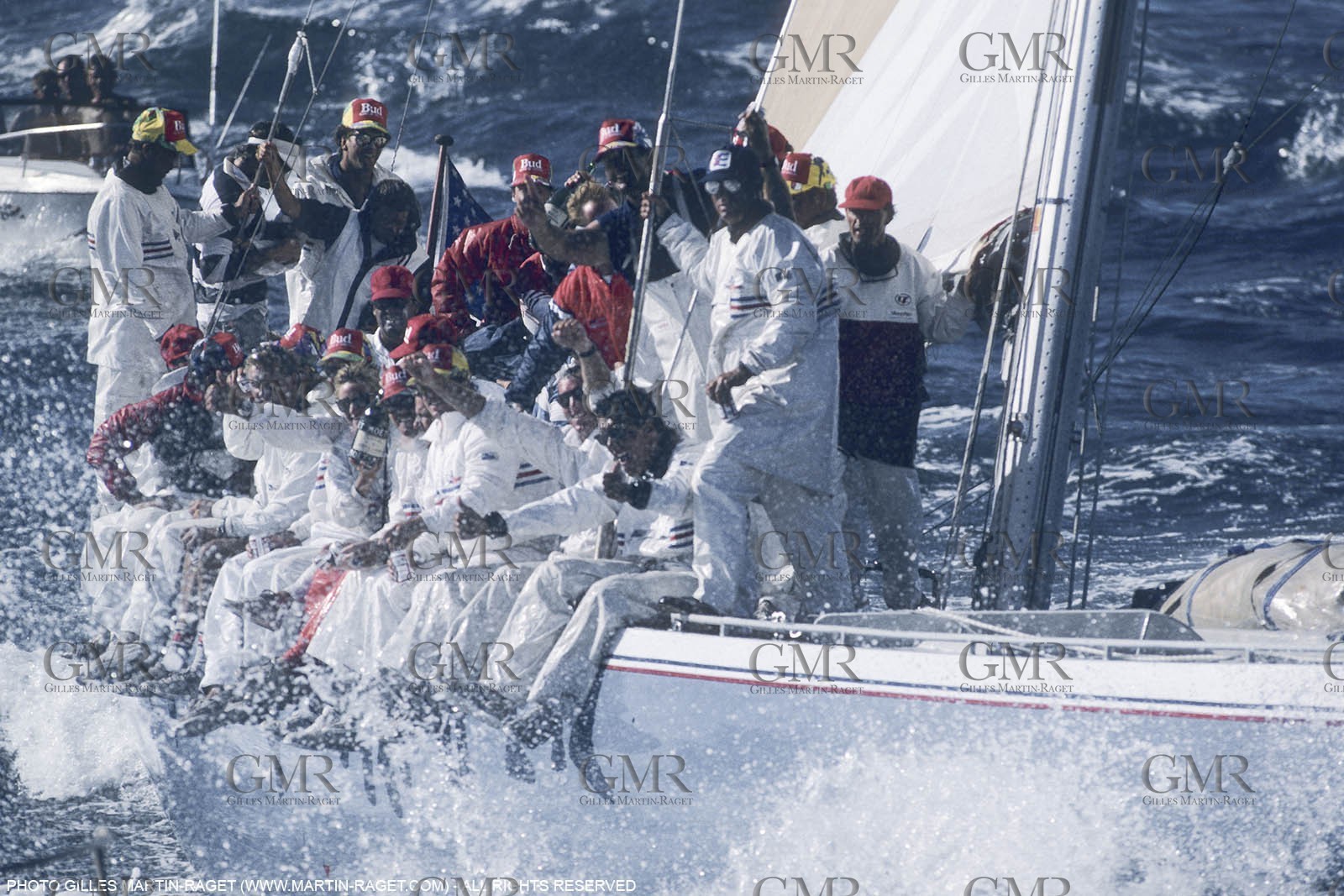 Sailing, Yacht Racing, 26th America's Cup Fremantle 1987, Stars and Tsripes