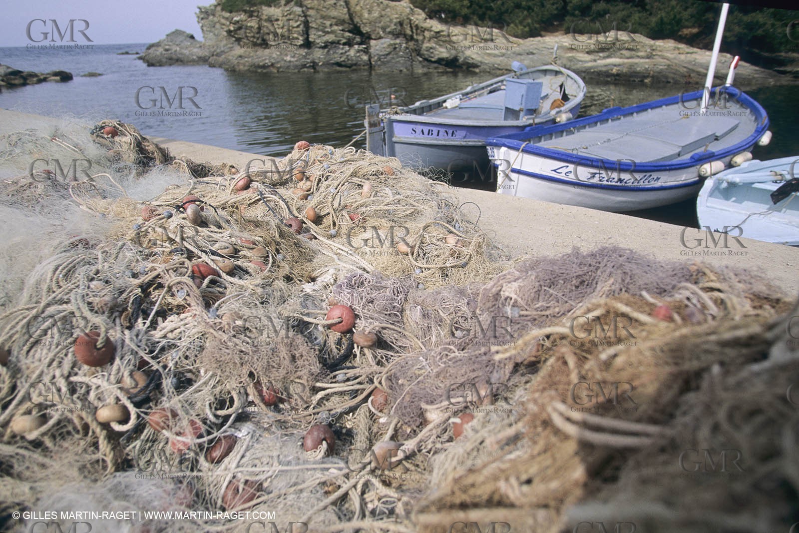 France, Provence, Pêche, barques, pointus, pêheurs, poissons