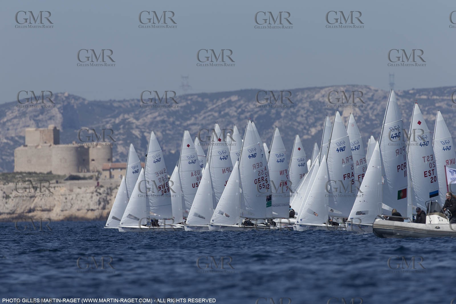 10 04 2015, Marseille (FRA), Yachting Club de la Pointe Rouge - Coupe Internationale de Printemps des 470, Day 3