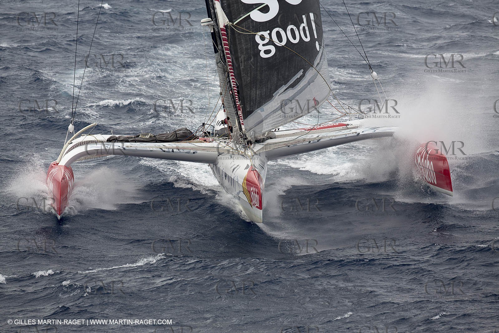 12 09 2012 - Marseille (FRA,13) - Trimaran Sodebo - Thomas Coville - Trans Mediterranée record attempt.