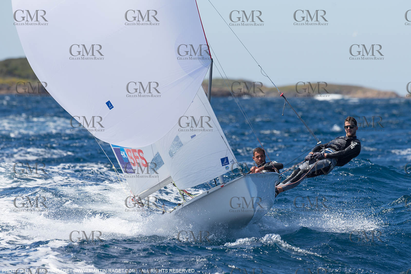 25 04 2016, Hyères (FRA,83), Jeux Olympiques Rio 2016, voile, 470, Sofian Bouvet   Jeremie Mion, SFS Voile