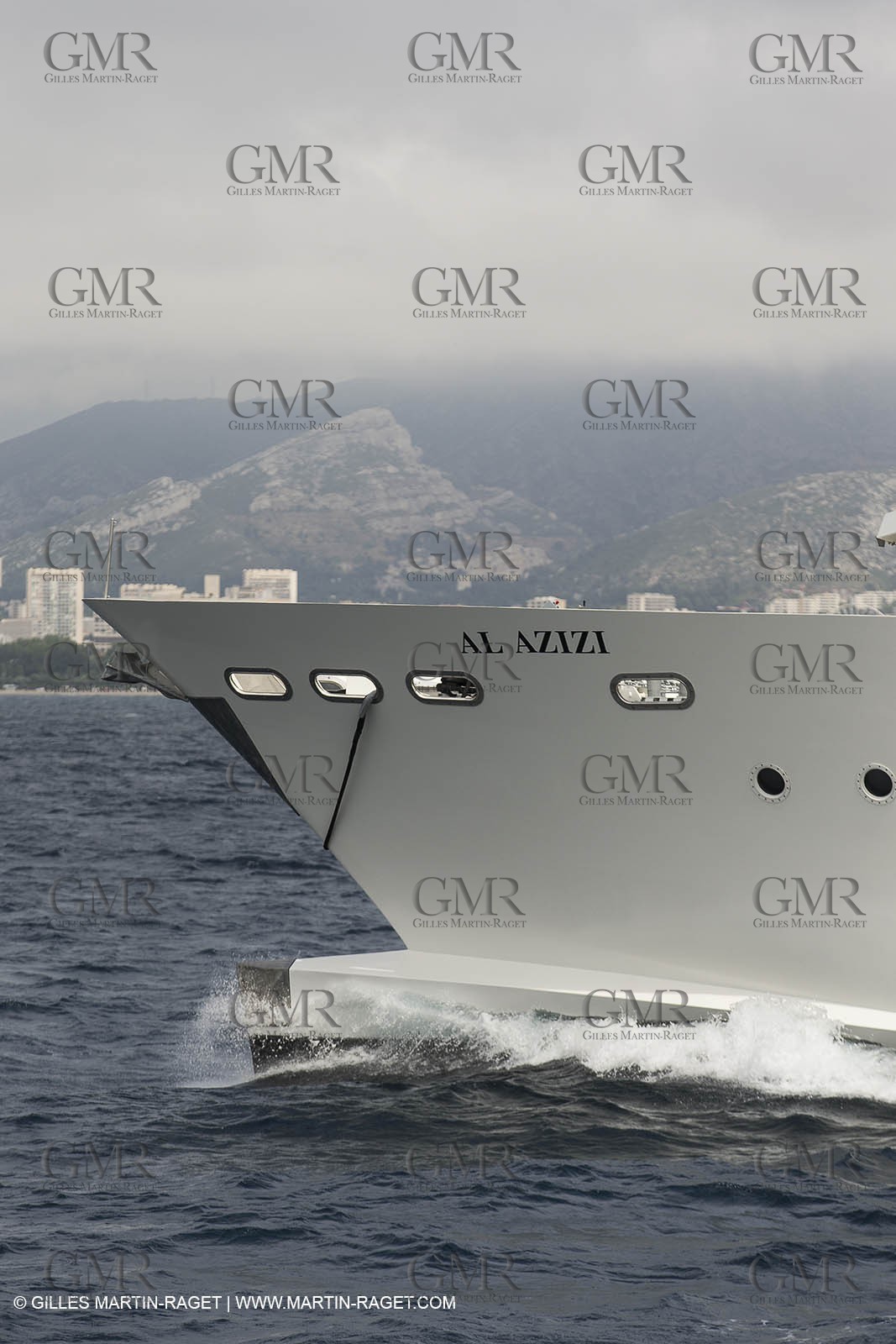 Al Azizi first sea trial - H2X boatyard - Oceanographjic research ship - La Ciotat (FRA,13) - 26 05 2014