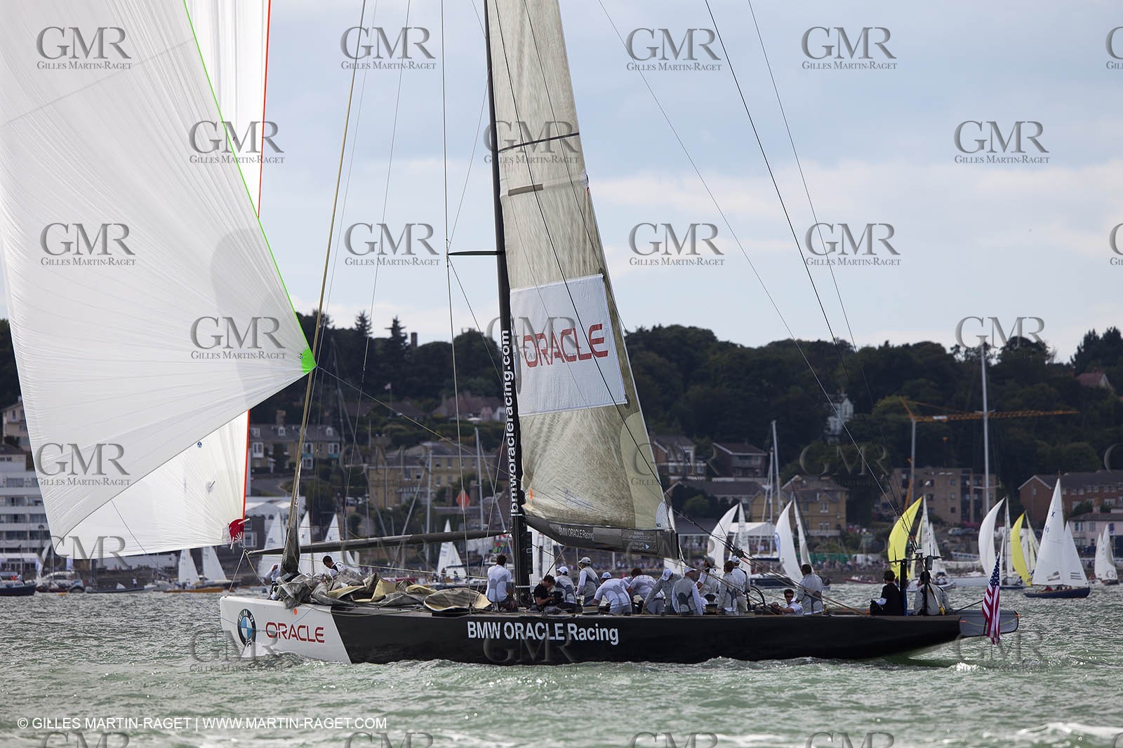 02 08 2010 - Cowes (UK, IOW) - The 1851 Cup -  BMW ORACLE Racing - Training Day.