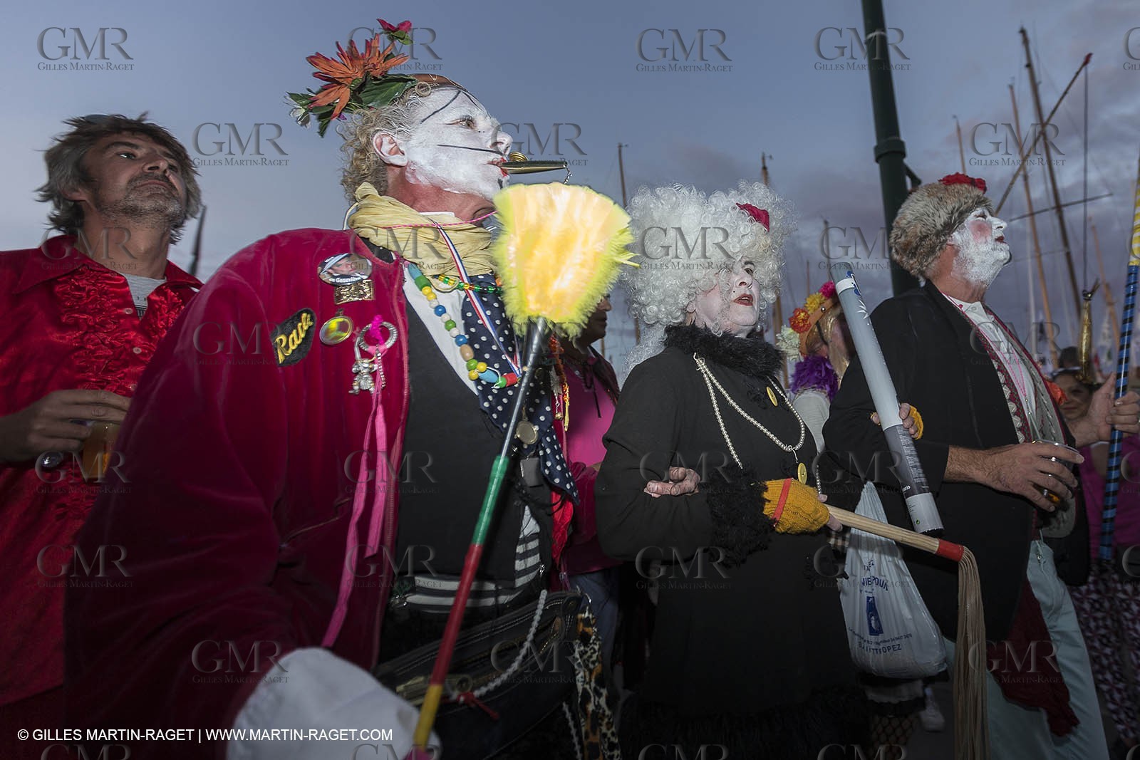 02 10 2014, Saint-Tropez (FRA,83), Voiles de Saint-Tropez 2014, Day 4, défilé des équipages   crew parade