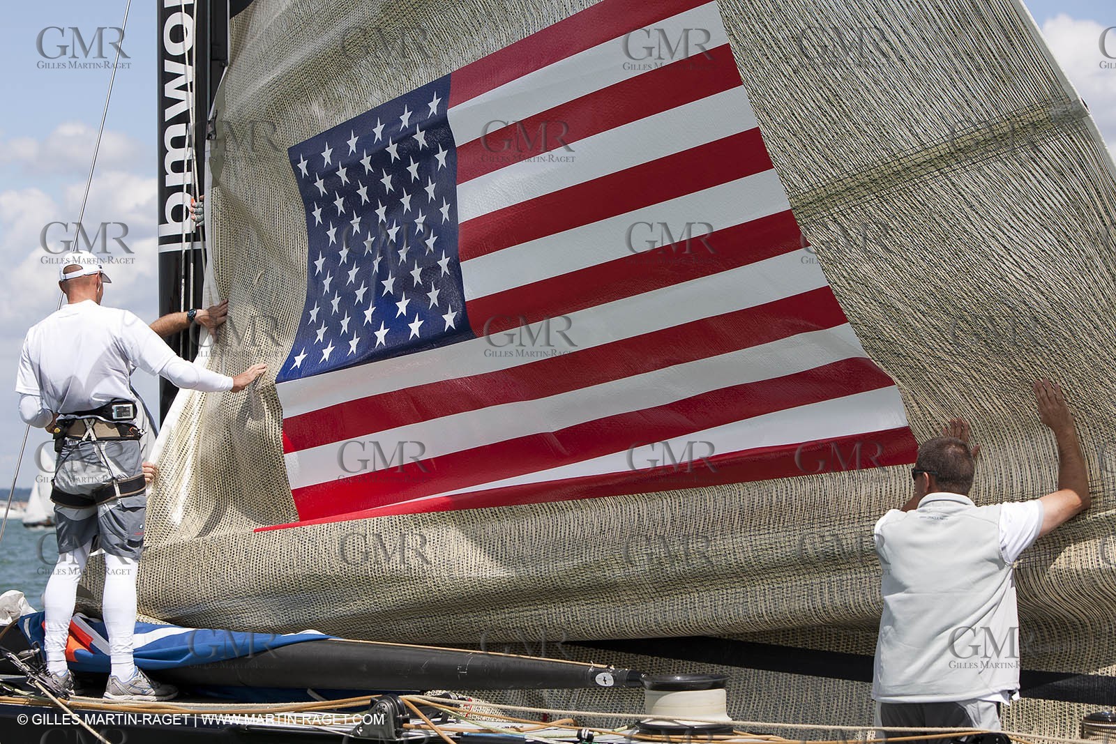02 08 2010 - Cowes (UK, IOW) - The 1851 Cup -  BMW ORACLE Racing - Training Day.