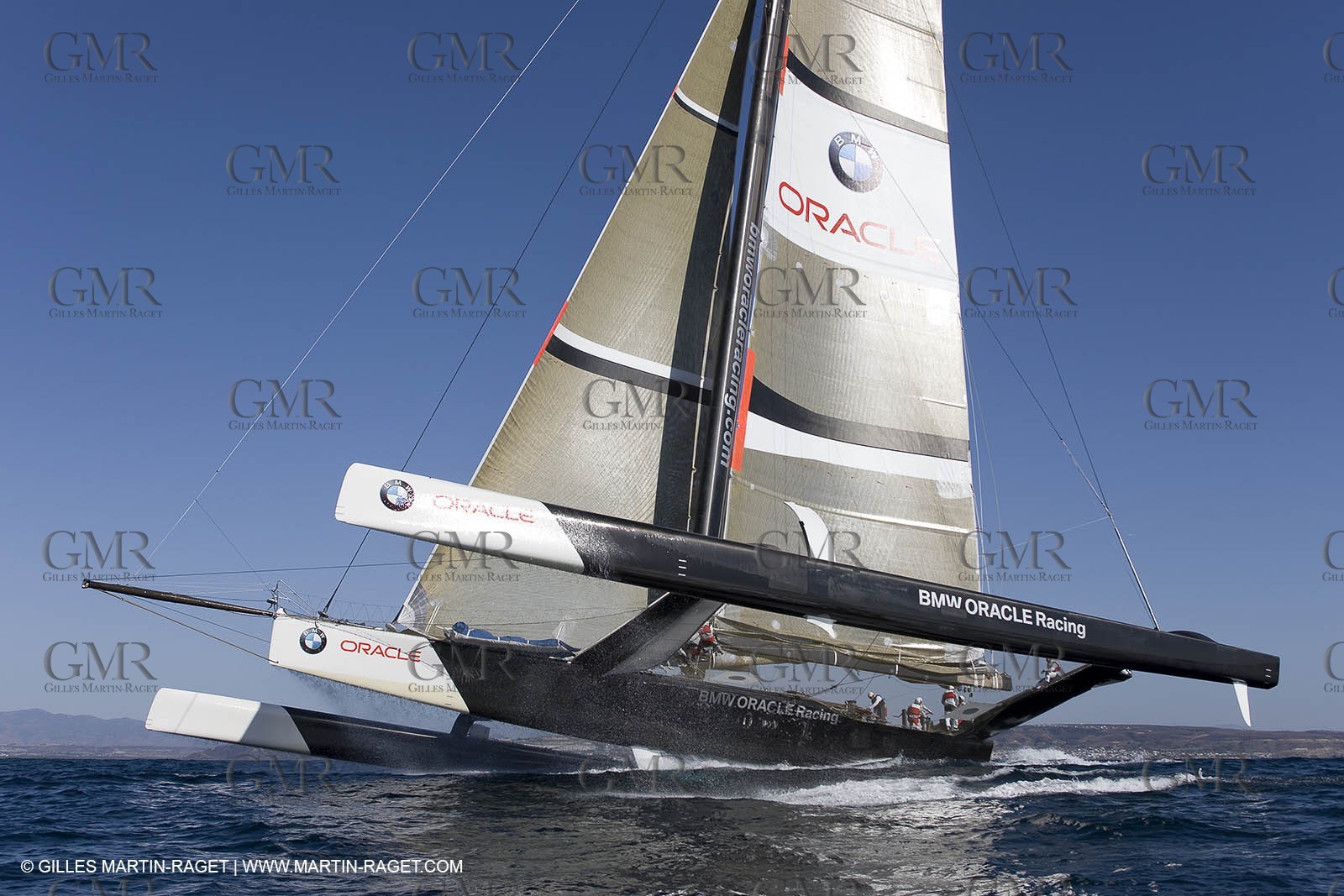 11 10 2008 - San Diego (CA, USA) - America's Cup - BMW ORACLE Racing - 90 ft trimaran sea trials - San Diego session - Sail 4
