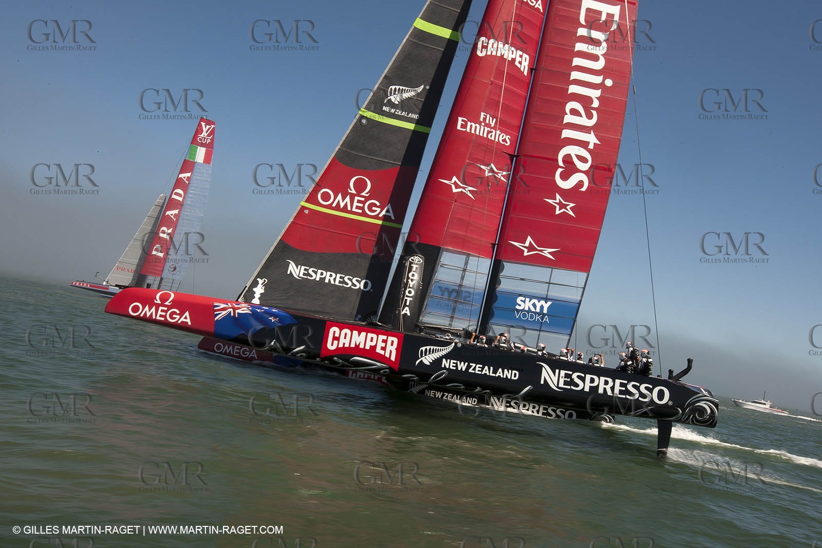 25 08 2013 - San Francisco (USA,CA) - 34th America's Cup - Louis Vuitton Cup Final, Day 7, Emirates Team New Zealand Vs Luna Rossa