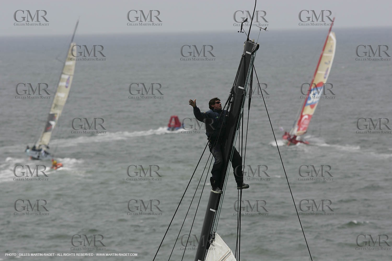 Calais Round Britain Race 2005 - Départ - Ecover