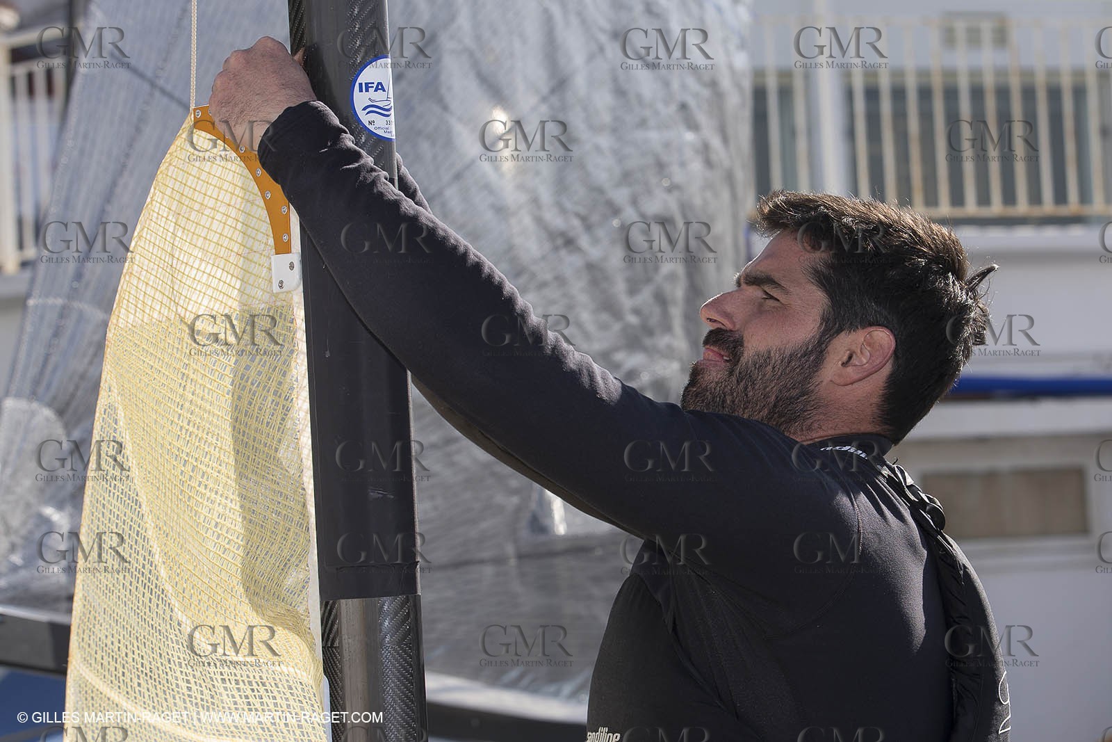 14 02 2014,  Cannes (FRA,06), FINN Cannes International Sailing week - Thomas Lebreton (FRA)
