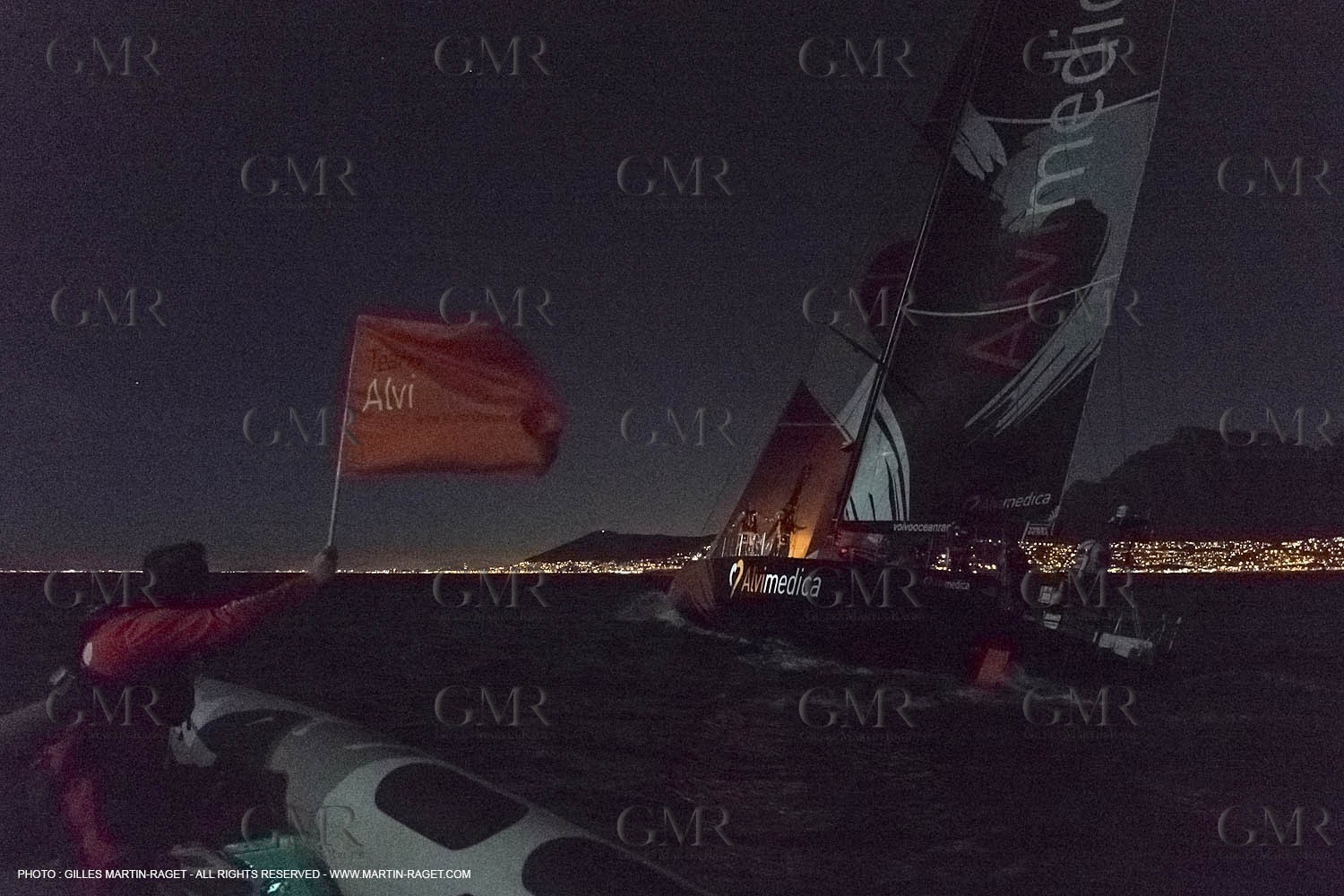 07 11 2014, Capetown (ZAF), Volvo Ocean Race 2014-15, Team Alvimedica finish and arrival in Cape Town