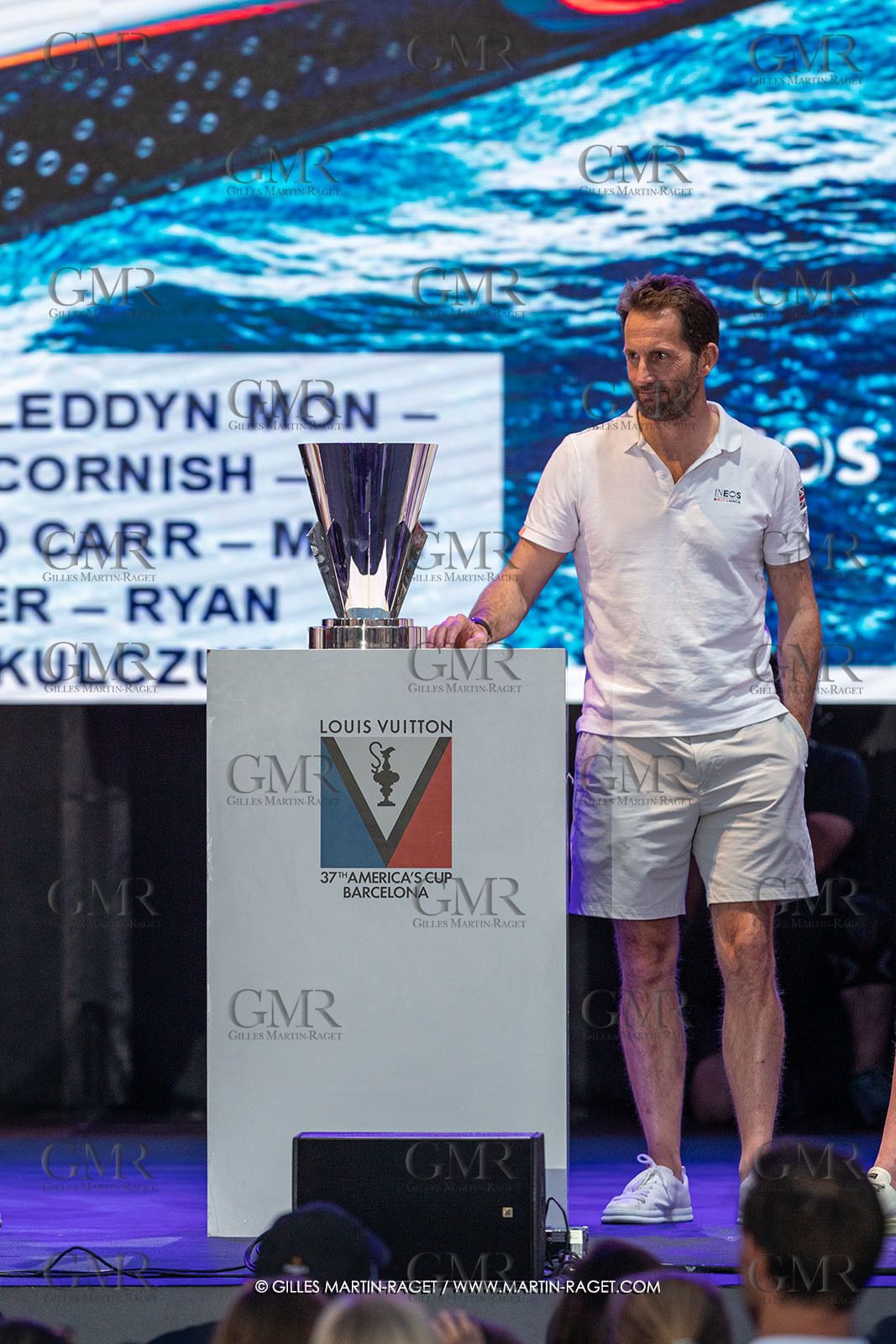04 10 2024, Barcelona (ESP), 37th America's Cup, Louis Vuitton Cup Final, Race Day 7 , Prizegiving