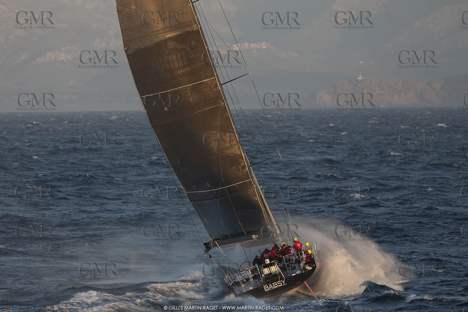 09 10 2017, Calvi (FRA,20), VOR 70 Babsy, Tentative de record autour de la Corse à la voile, skipper Franck Cammas