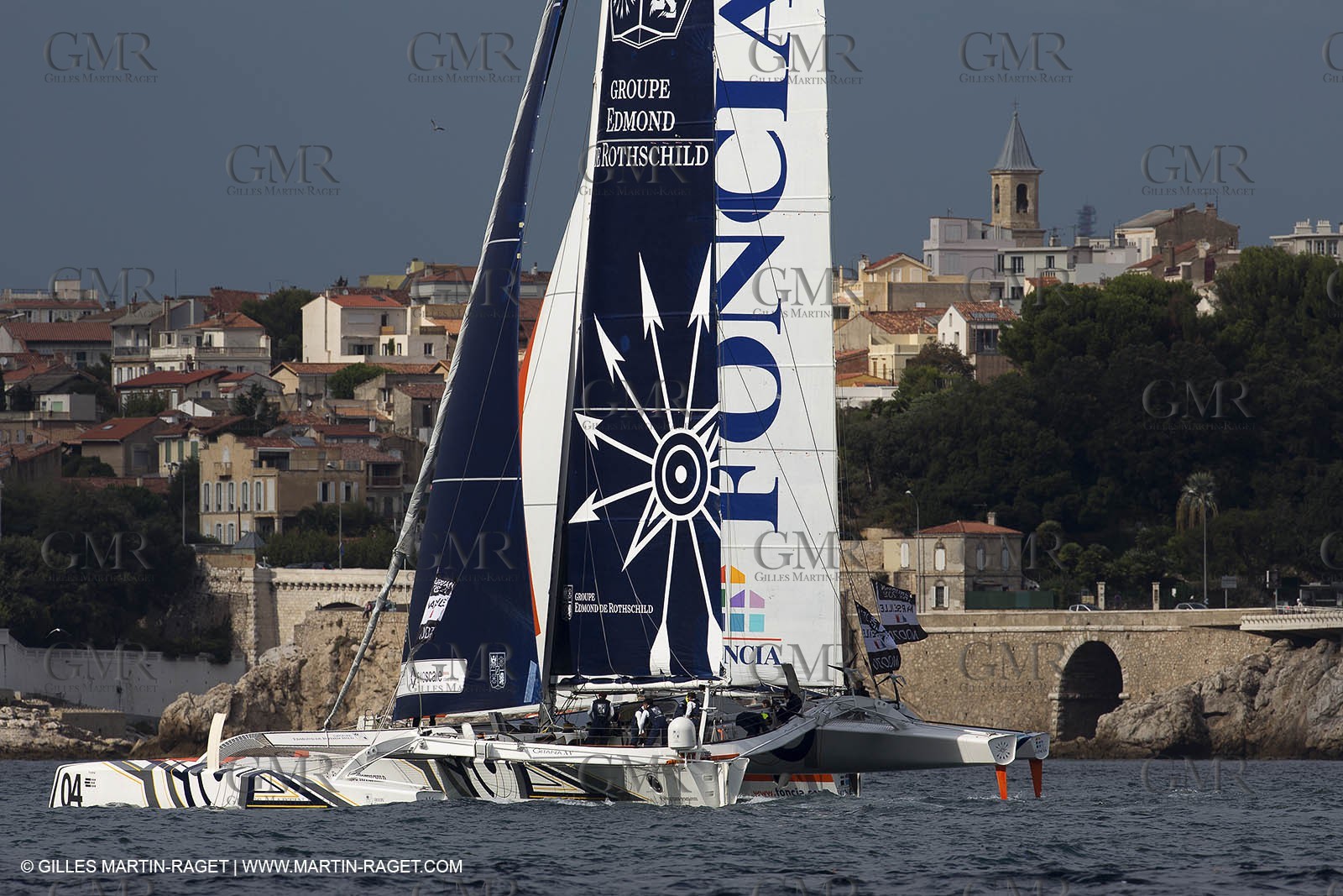 29 09 2012 - Marseille (FRA,13) - Alpari World Match Race Tour - Match Race France 2012 - Day 5 - Final Ian Williams (GBR) Vs William Tiller (NZL)