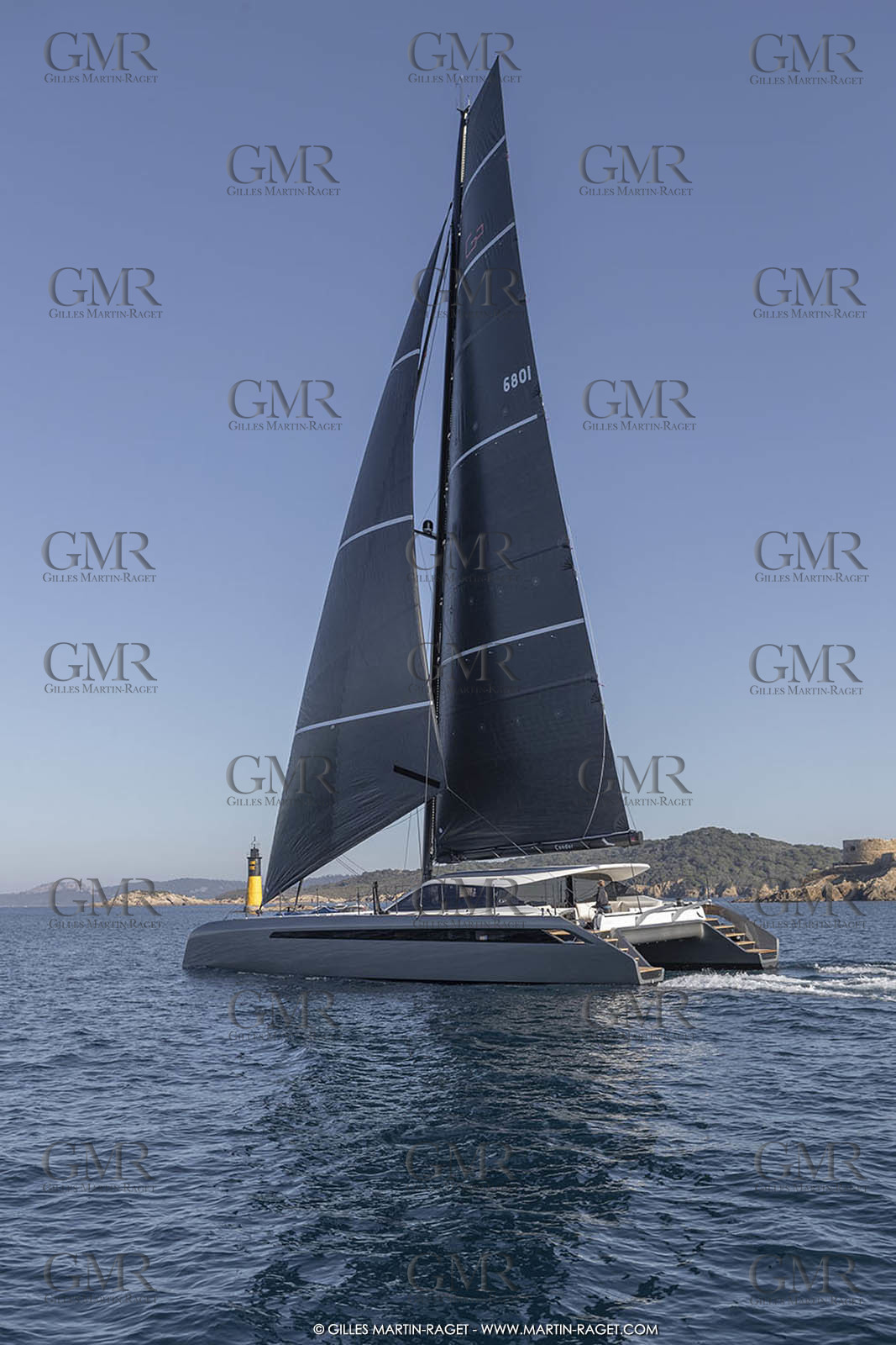 16 02 2019, Porquerolles (FRA,83), Gunboat 68 sail testing  3