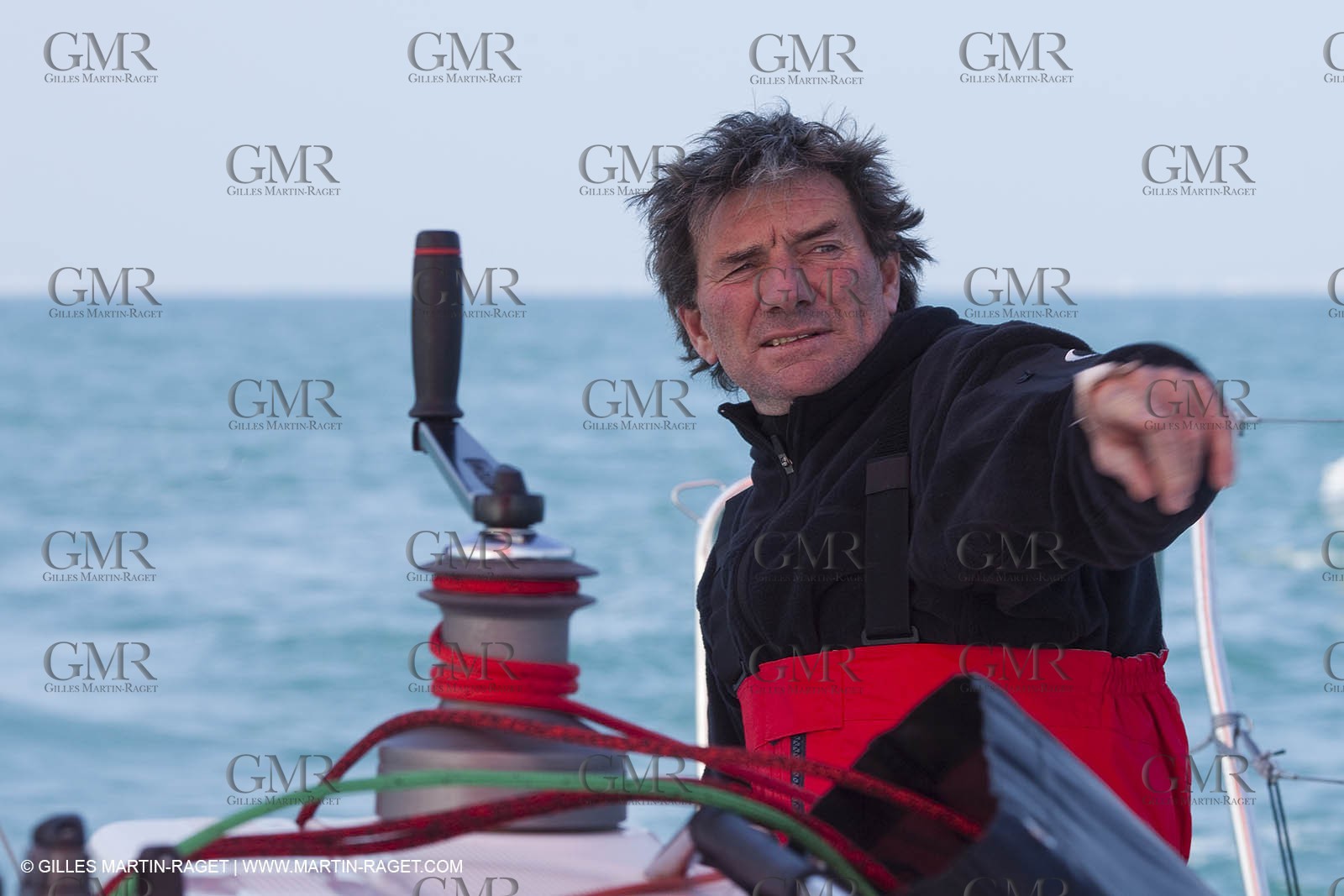 13 03 2010 -  La Grande Motte   Port Camargue (FRA) - Groupe Bel - Kito de Pavant   Sebastien Audigane training for Transat AG2R