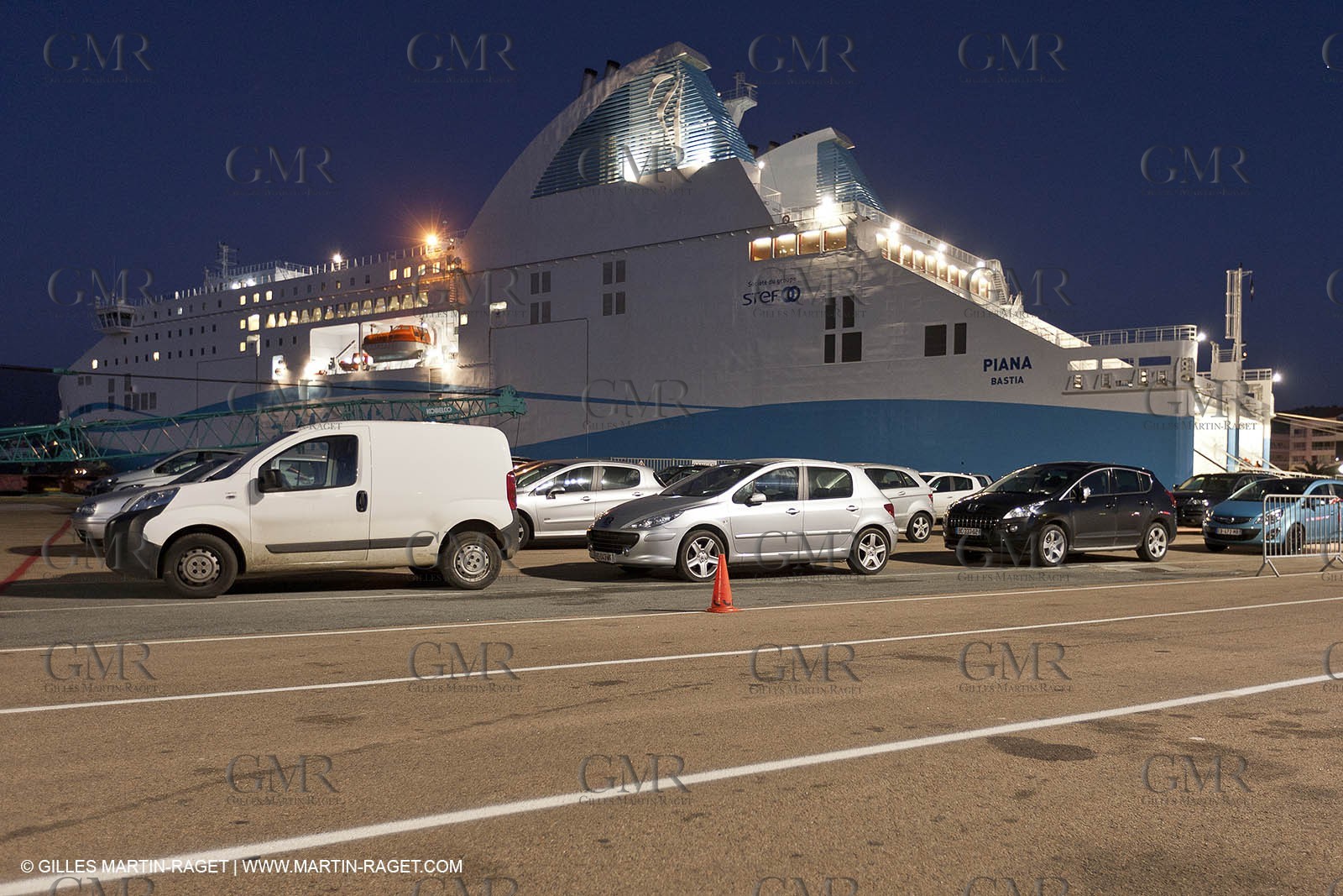 16 02 2012 - Propriano (FRA, Corse) -  La Méridionale shipping company- Piana at Propriano