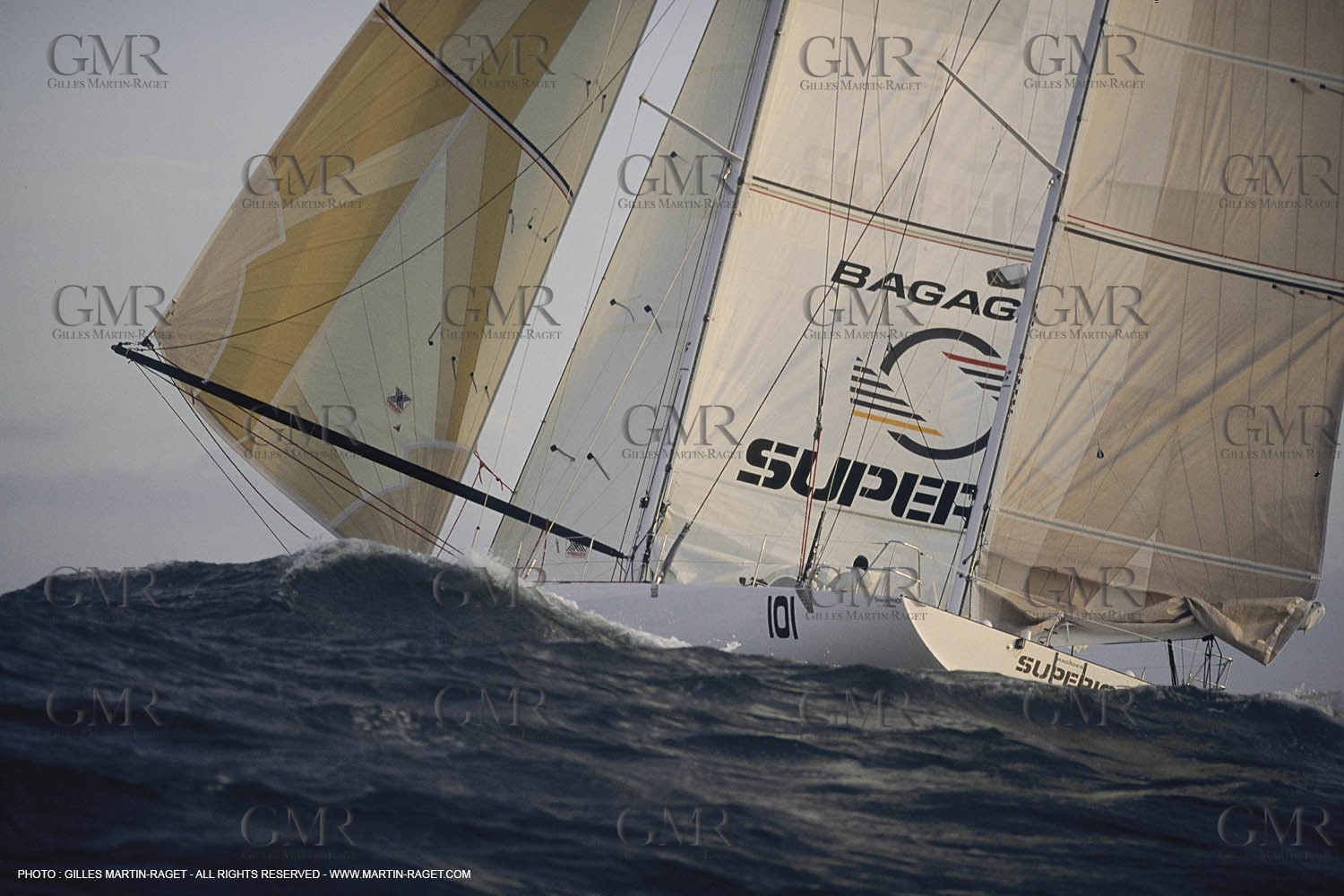 Yacht Racing, Offshore racing, IMOCA 60 monohulls, Bagages SUperior, Alain Gautier, Vendée Globe 1992