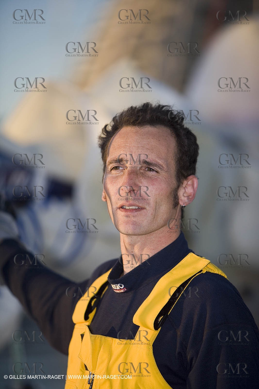 15 02 2007 - La Grande Motte (FRA) - Monotype Figaro II - Thierry Duprey du Vorsent (Domaine de Monts d'Arbois)