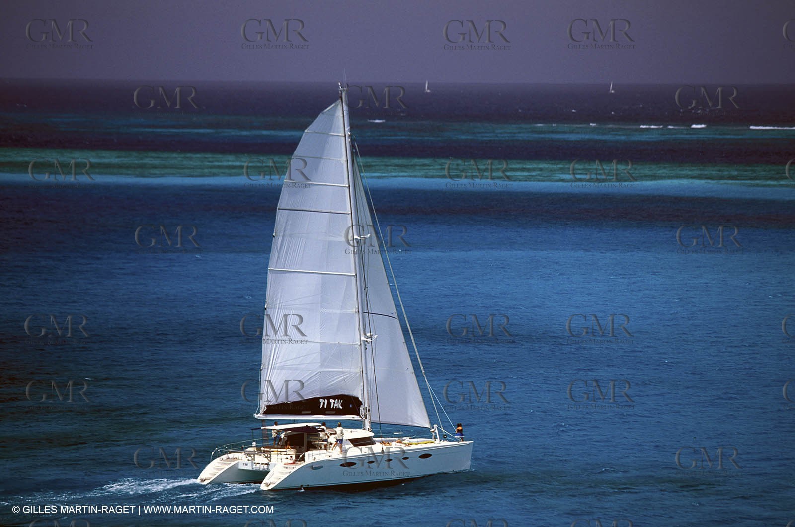 Cruising multihull sailing